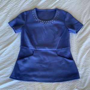 JAANUU (NWOT)✨PEPLUM SCRUB TOP